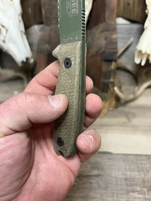 Esee 3 / Esee 4 Canvas Micarta Handles - Carroll’s Custom Knife Scales