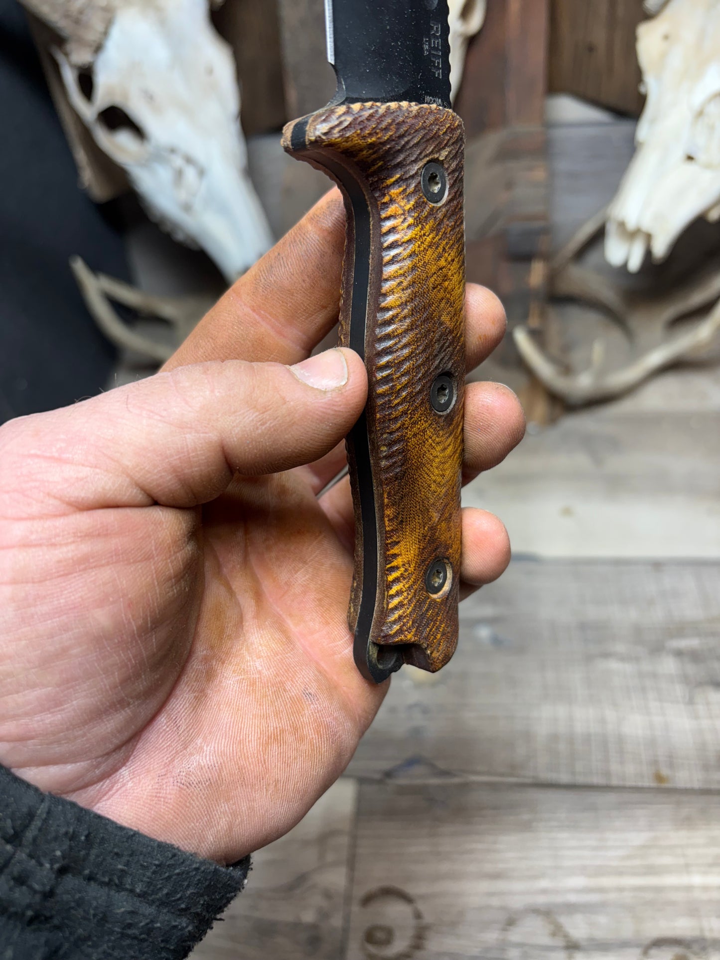 Reiff Knives Vicon One Off Micarta Handles