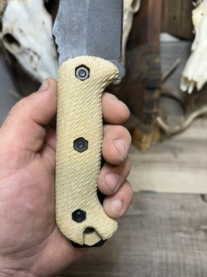 KA-BAR Becker BK2, BK9, Etc. Canvas Micarta Handles - Carroll’s Custom Knife Scales