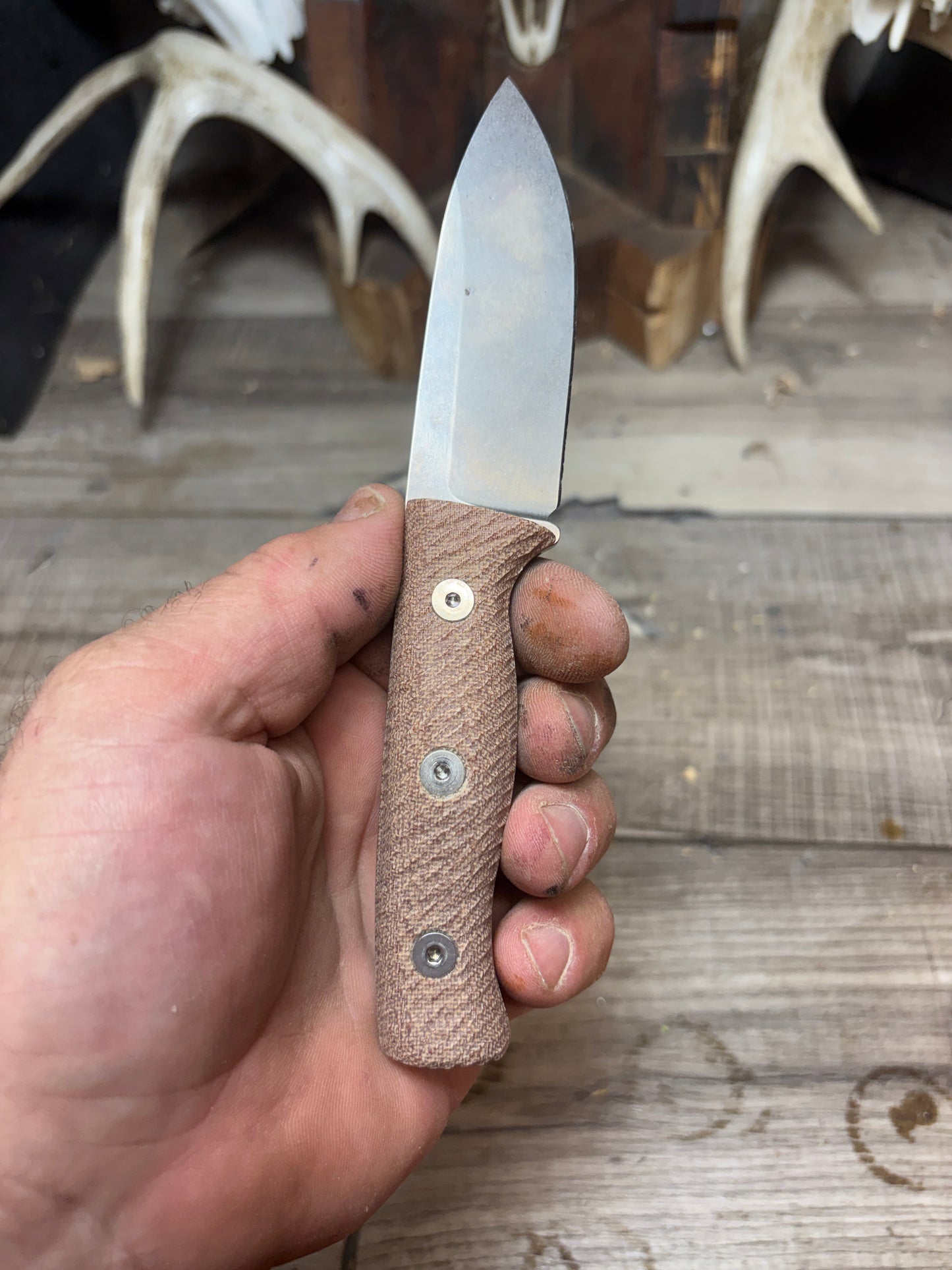 White River Knives Ursus Cub Canvas Micarta Handles