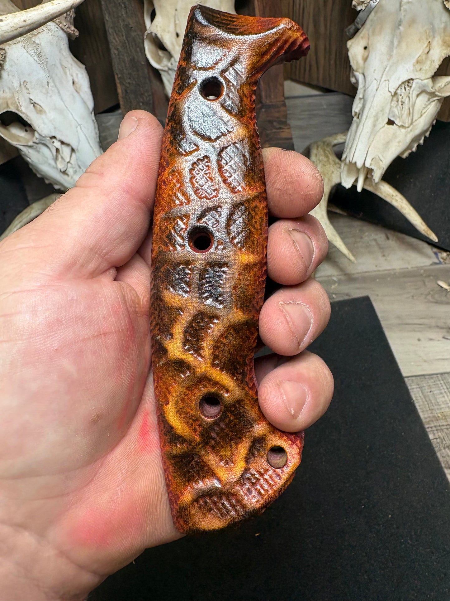 Work Tuff Gear Atayal XL, Mizeram, Black Dog, and Borneo Handles