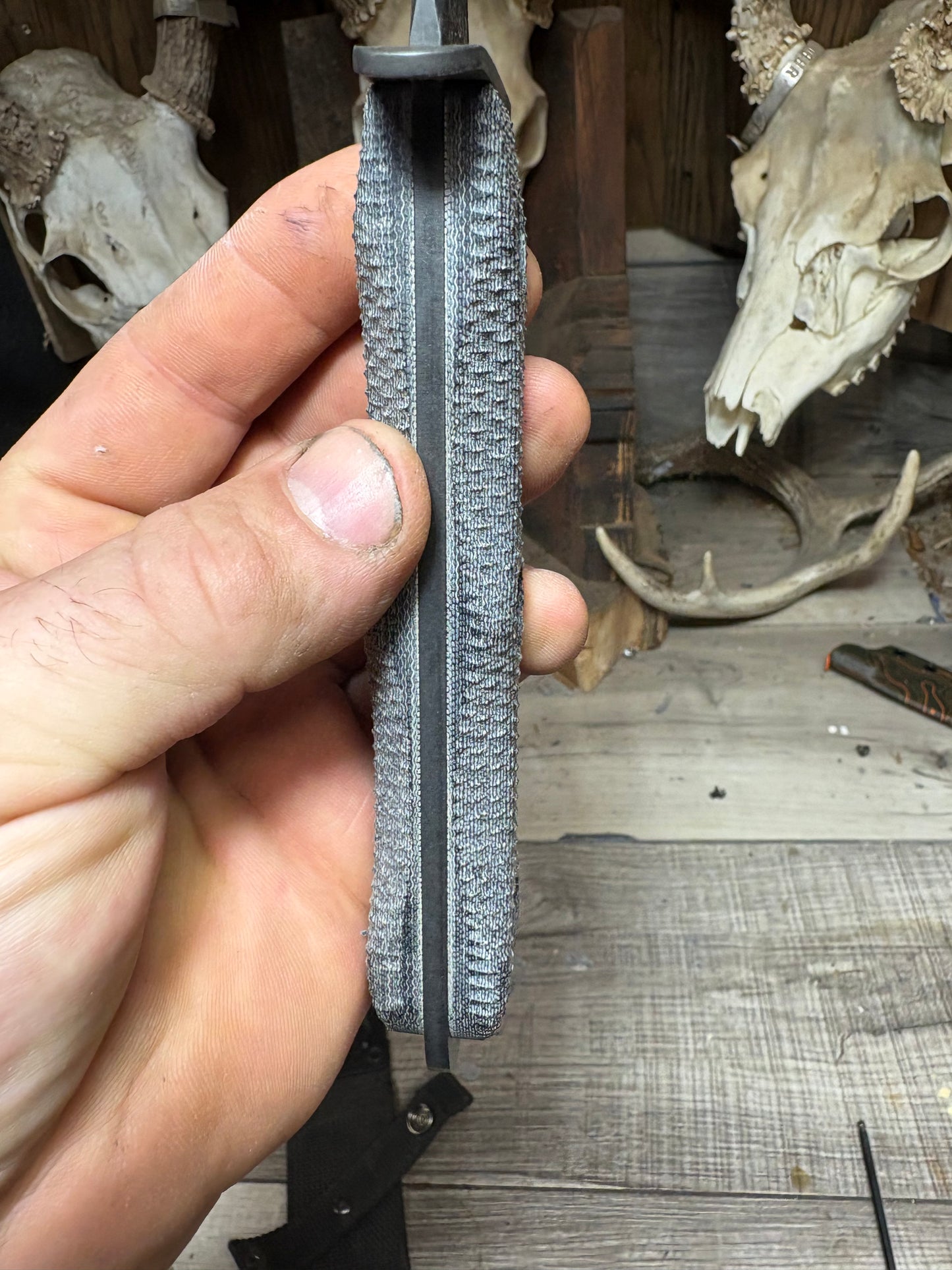 KA-BAR EK-44 EK Commando 4 & 5 Canvas Micarta Handles