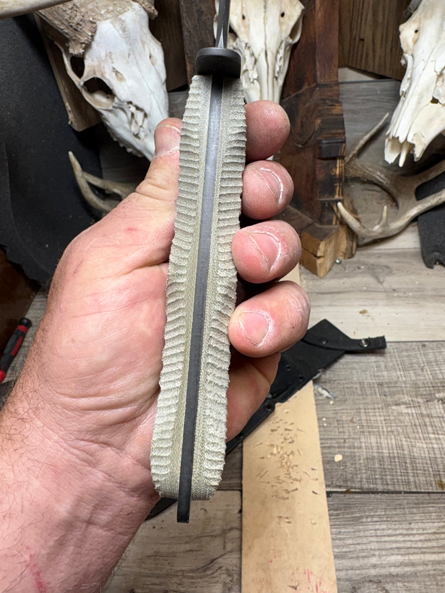 KA-BAR EK-44 EK Commando 4 & 5 Canvas Micarta Handles