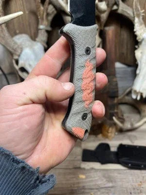 Spartan Blades Harsey Kukri / Fighter / Nessmuk Canvas Micarta Handles - Carroll’s Custom Knife Scales