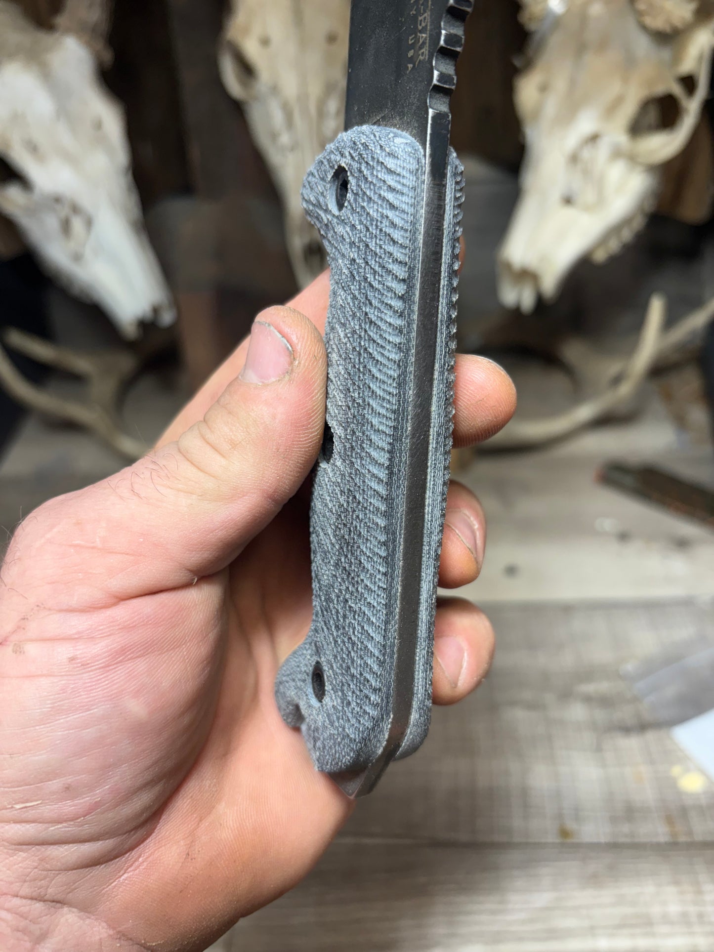 KA-BAR Becker BK2, BK9, Etc. Canvas Micarta Handles