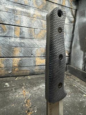 Reiff Knives F4 Black Canvas Micarta Handles - Carroll’s Custom Knife Scales