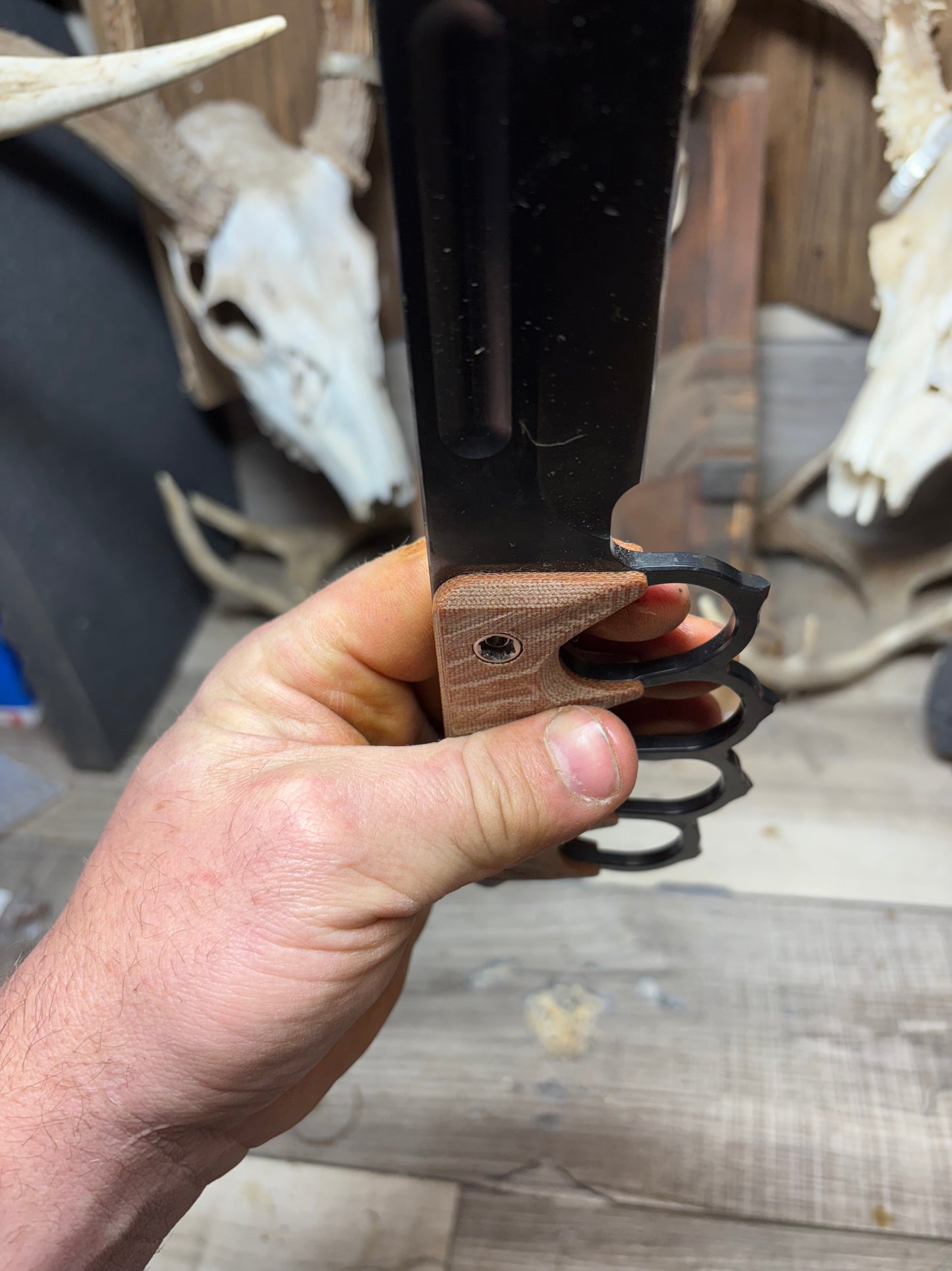 1881 Knife Works Trench Knife Micarta Handles