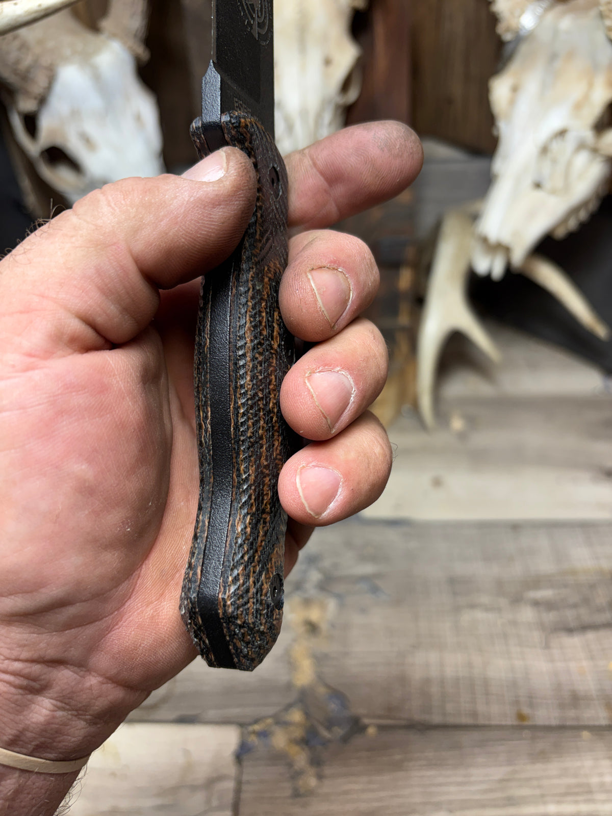 Esee CM6 Canvas/Burlap Micarta Handles