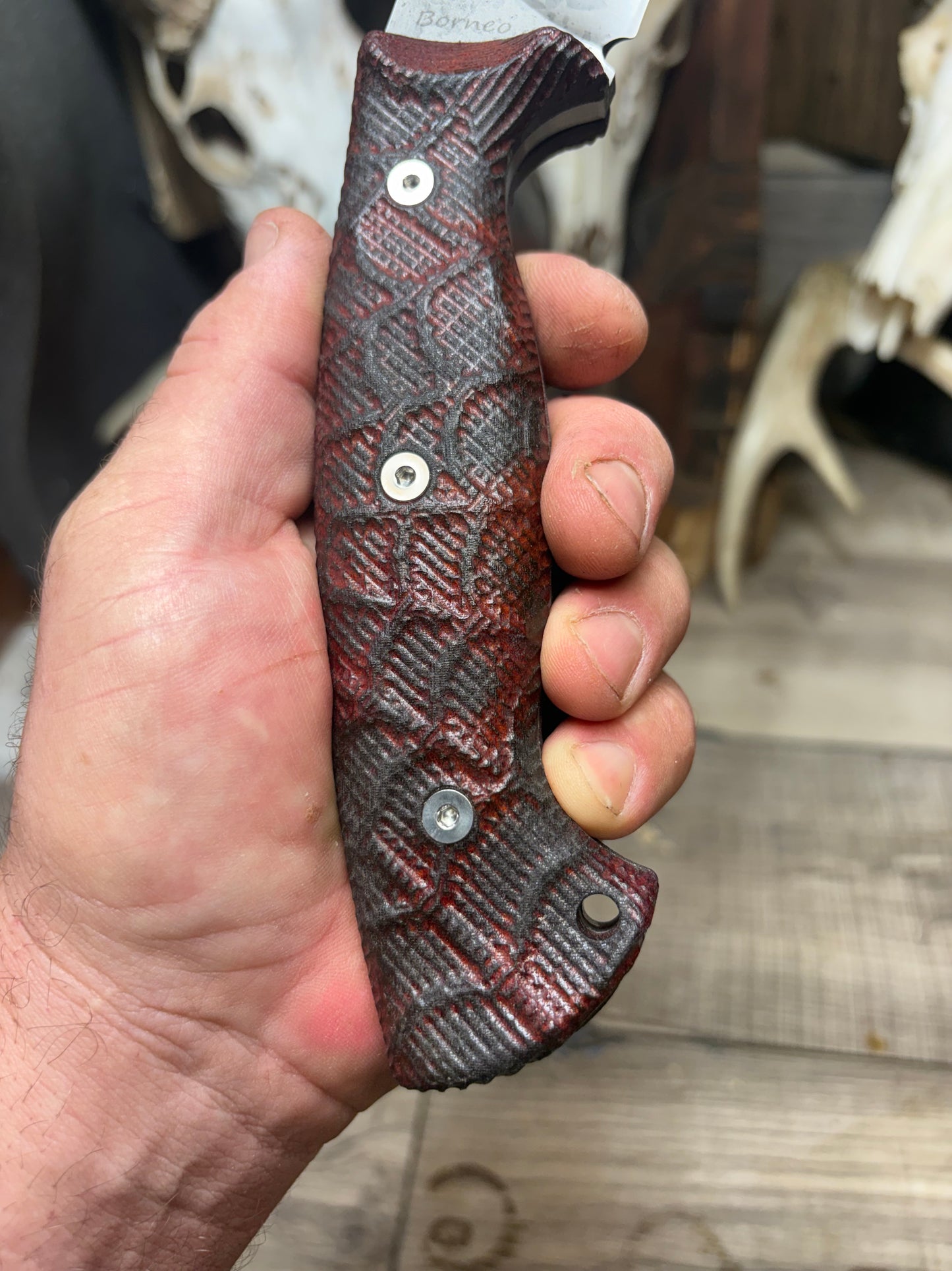 Work Tuff Gear Atayal XL, Mizeram, Black Dog, and Borneo Handles