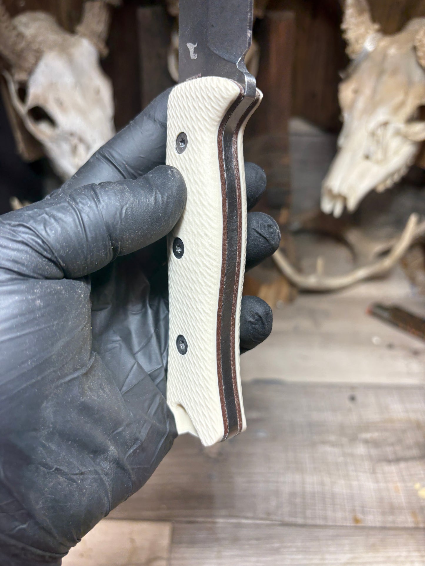 Reiff Knives F6 Canvas Micarta Handles