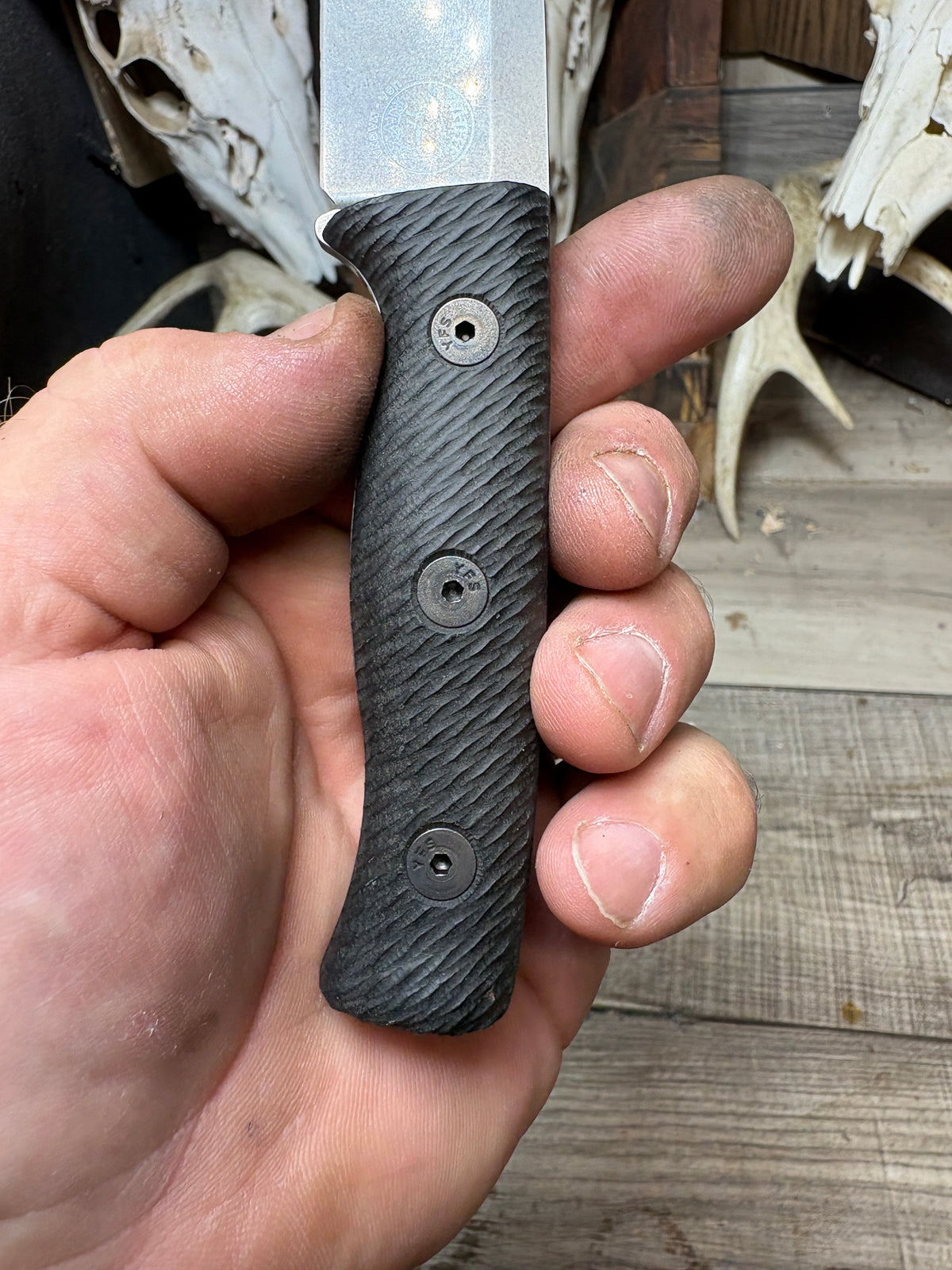 White River Knives Ursus Cub Canvas Micarta Handles (Hidden Hole)