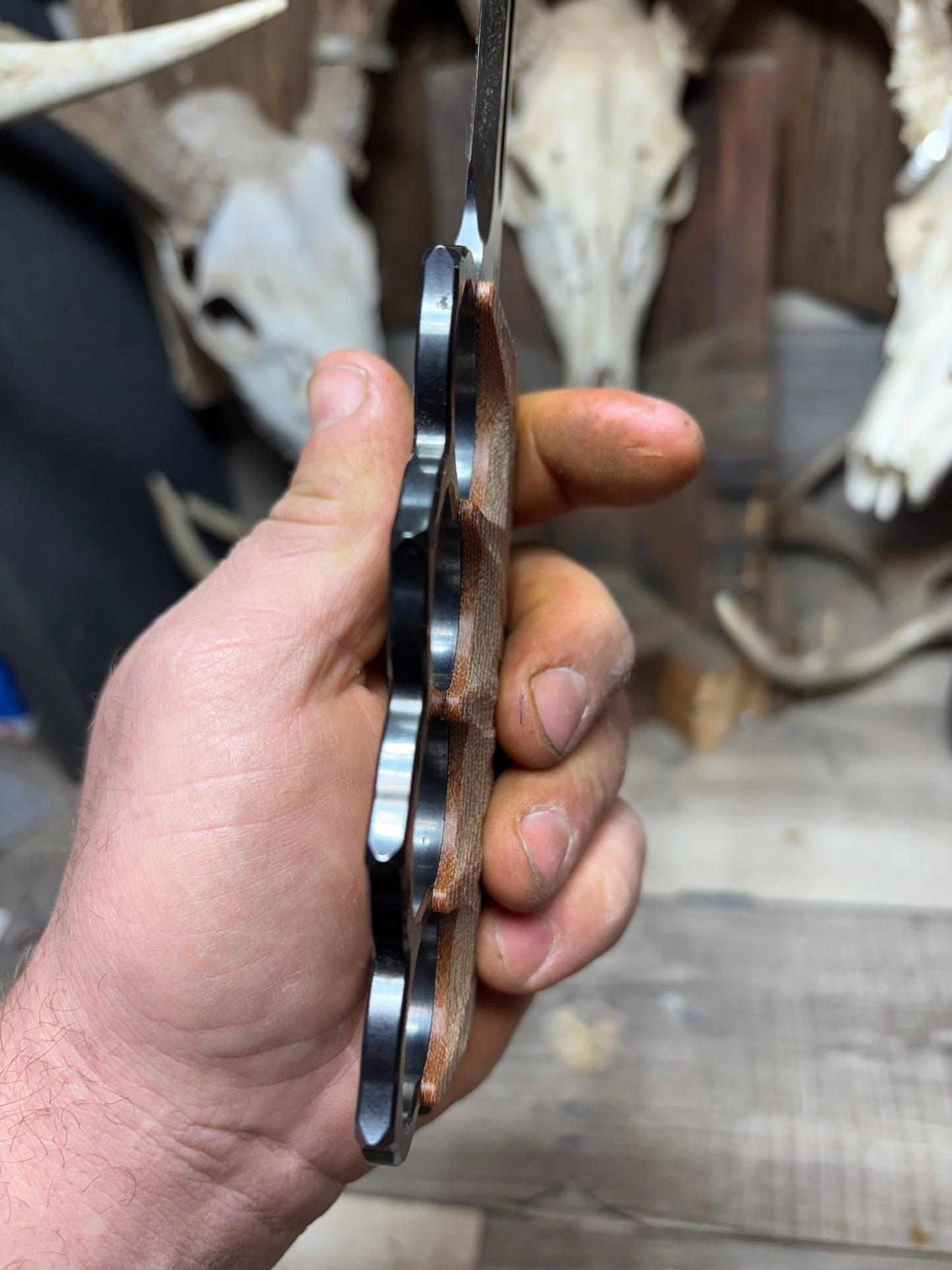 1881 Knife Works Trench Knife Micarta Handles