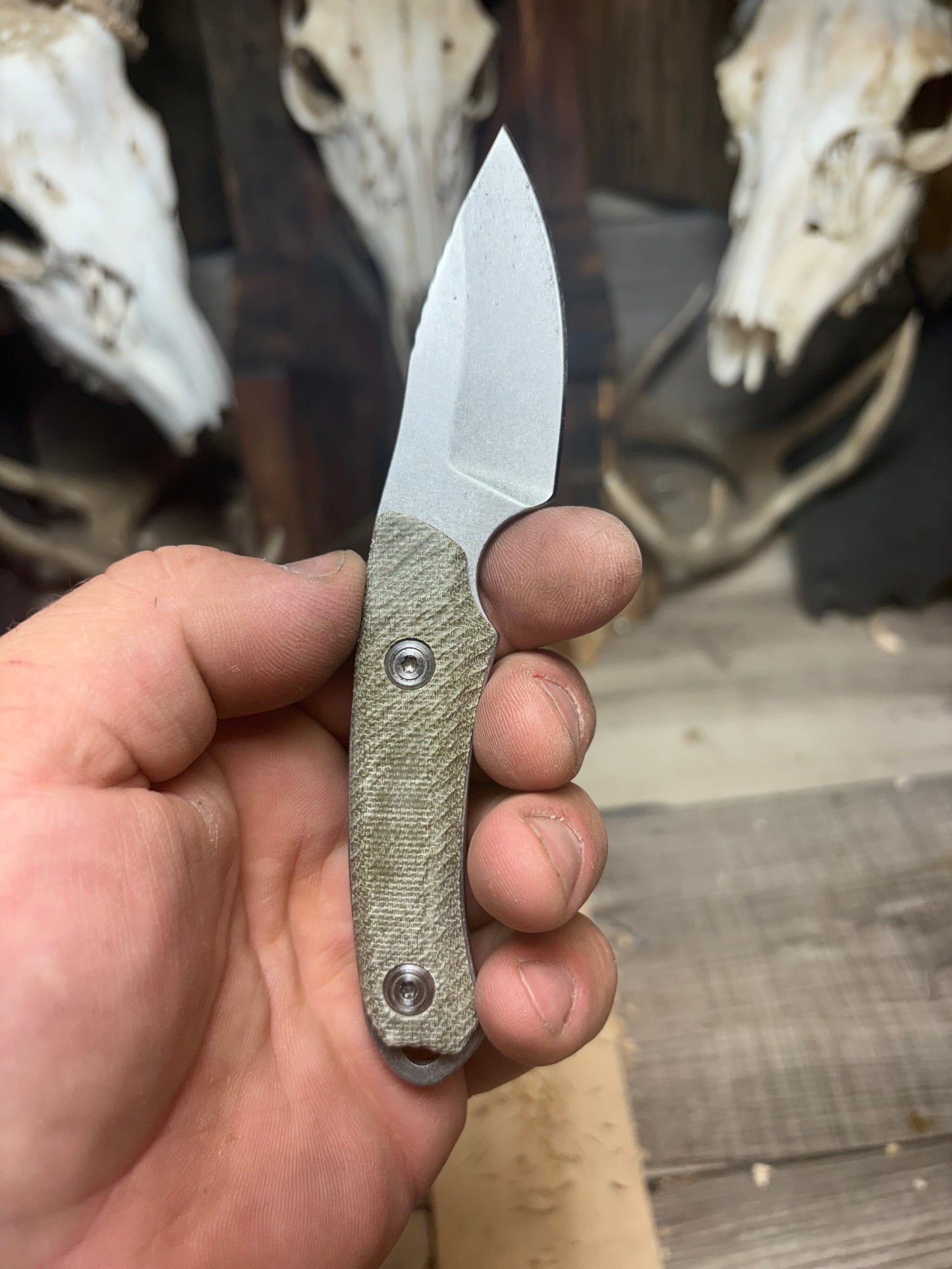 Buck Knives 662 Scout Canvas Micarta Handles