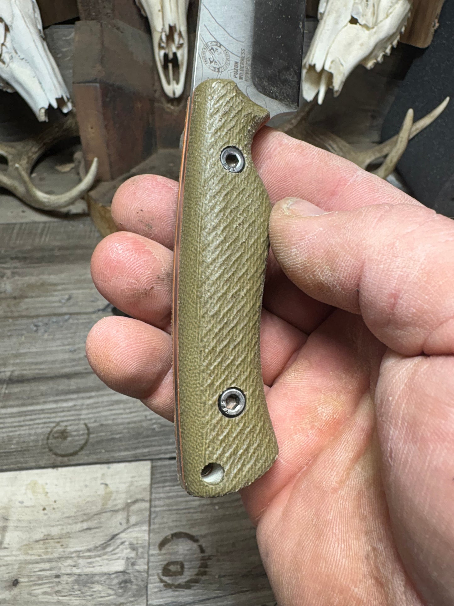 WTG Puzon EDC Canvas Micarta Handles