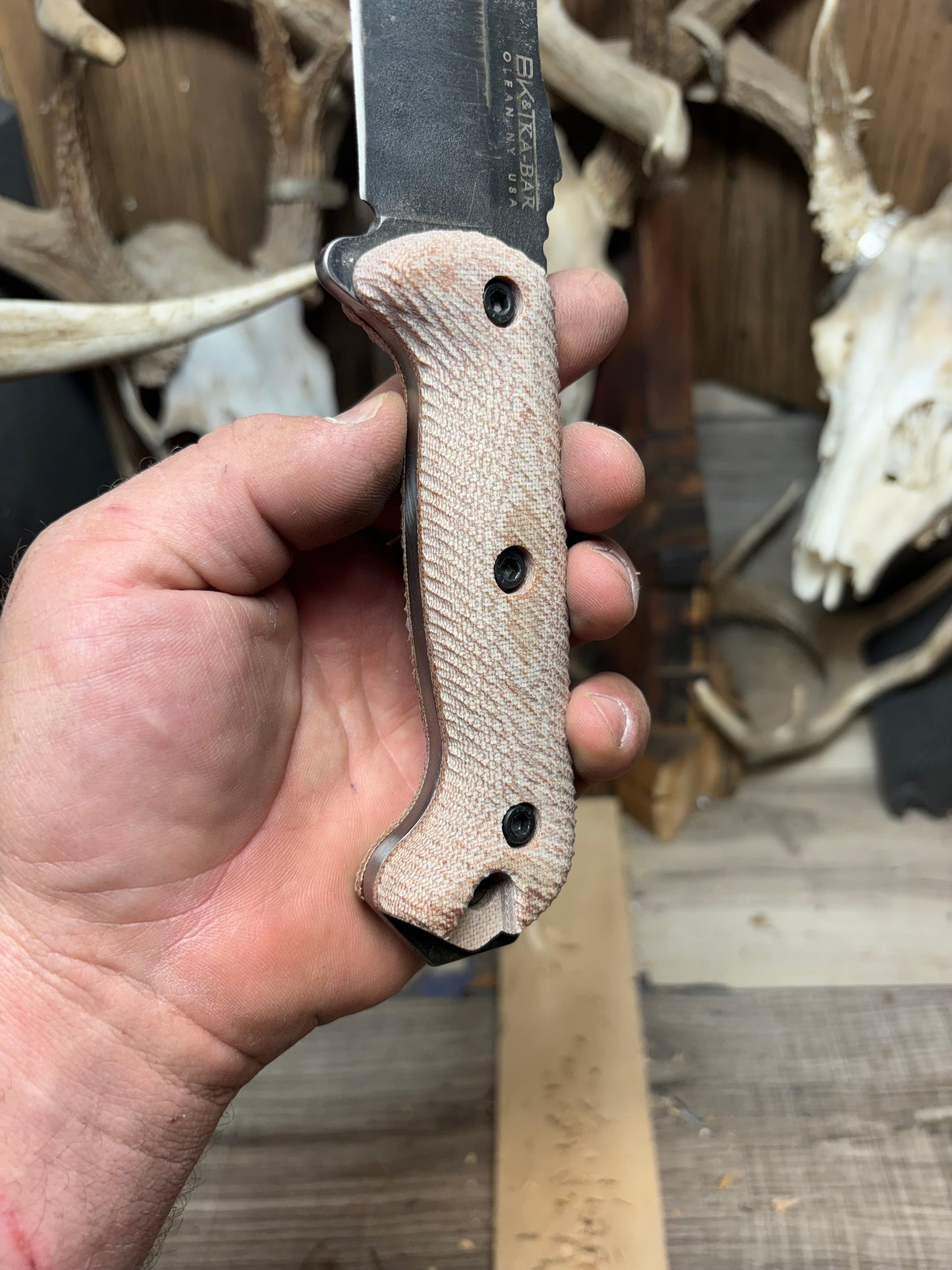 KA-BAR Becker BK2, BK9, Etc. Micarta Handles