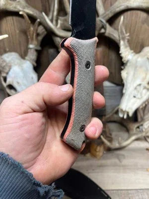 Spartan Blades Harsey Kukri / Fighter / Nessmuk Canvas Micarta Handles - Carroll’s Custom Knife Scales
