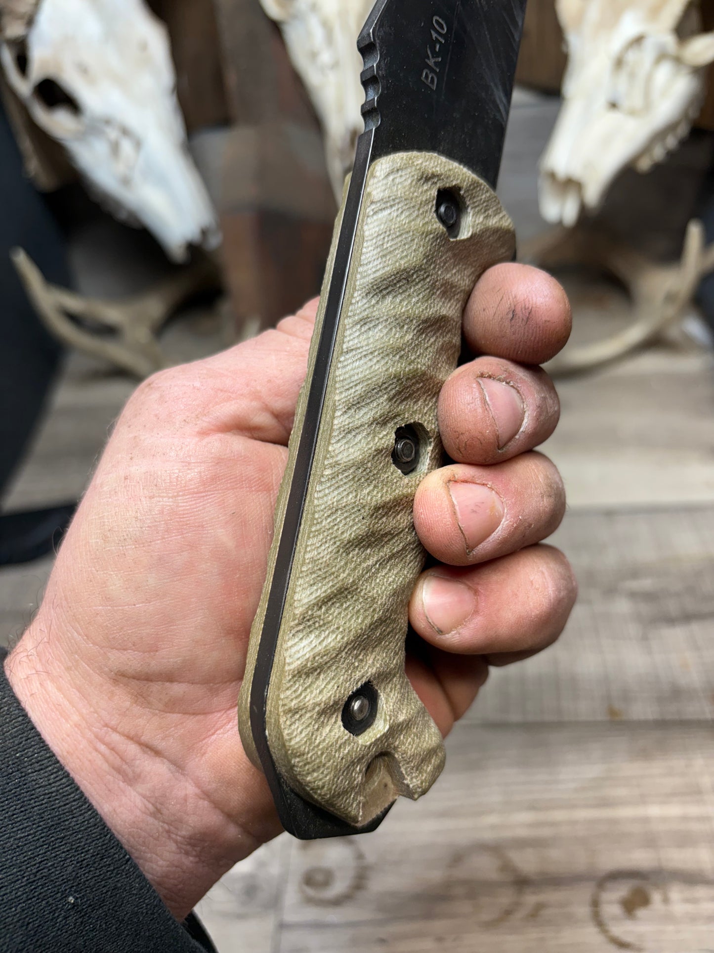 KA-BAR Becker BK2, BK9, Etc. Canvas Micarta Handles