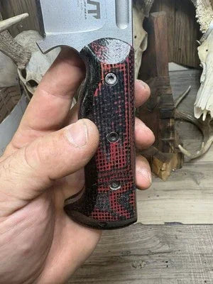 WTG Hellion Burlap Micarta Handles