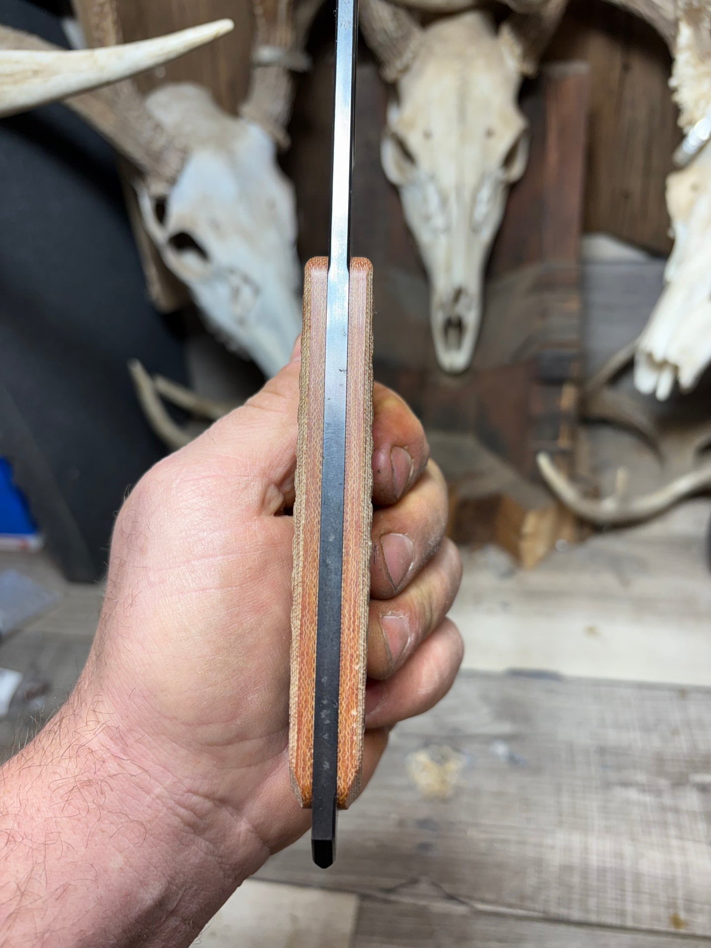 1881 Knife Works Trench Knife Micarta Handles