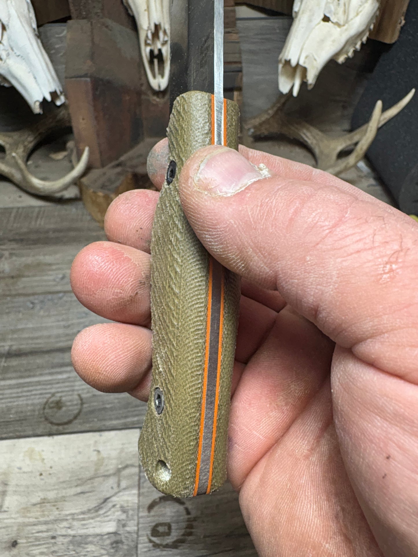 WTG Puzon EDC Canvas Micarta Handles