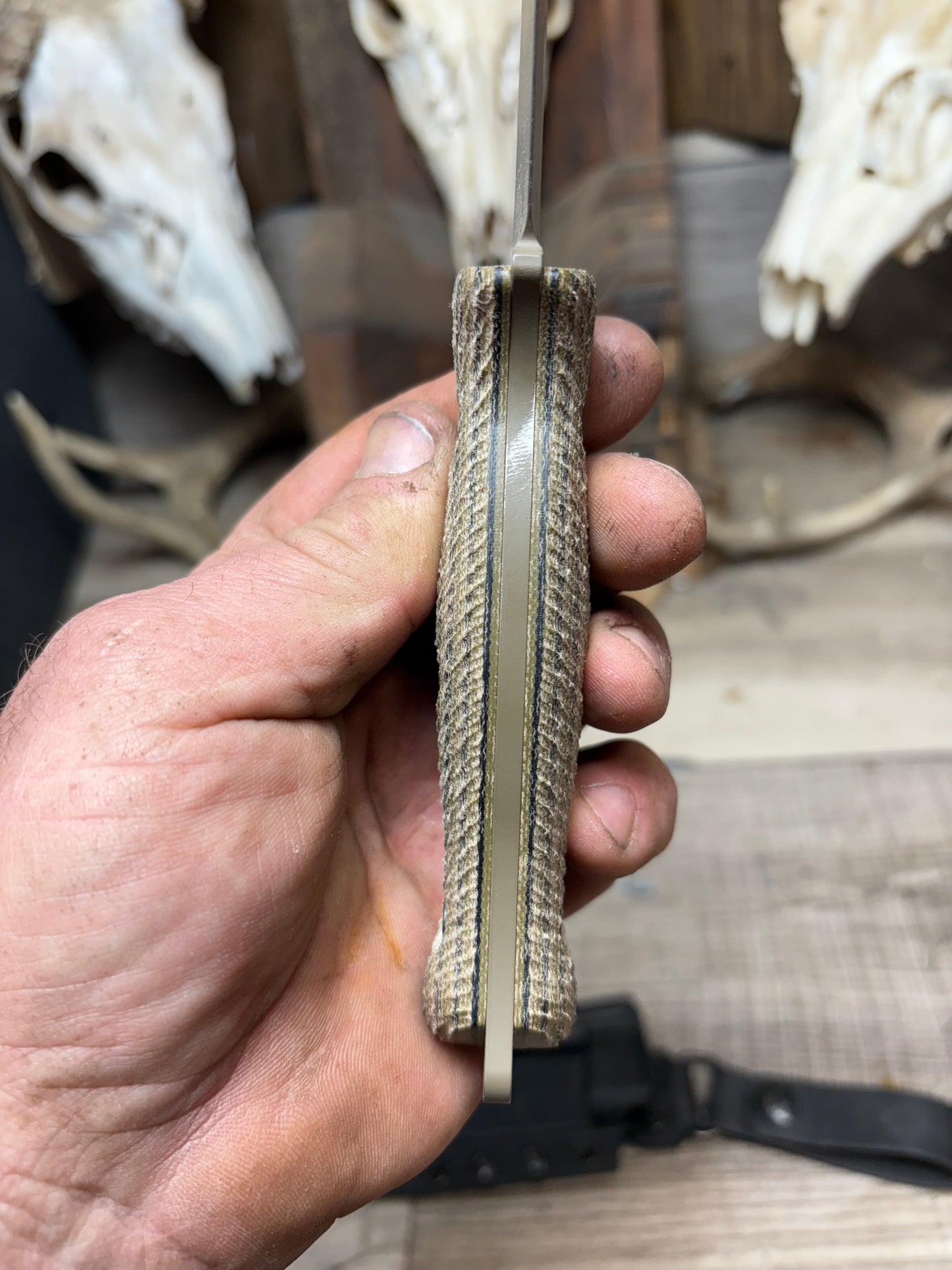 White River Knives Ursus 45 Canvas Micarta Handles