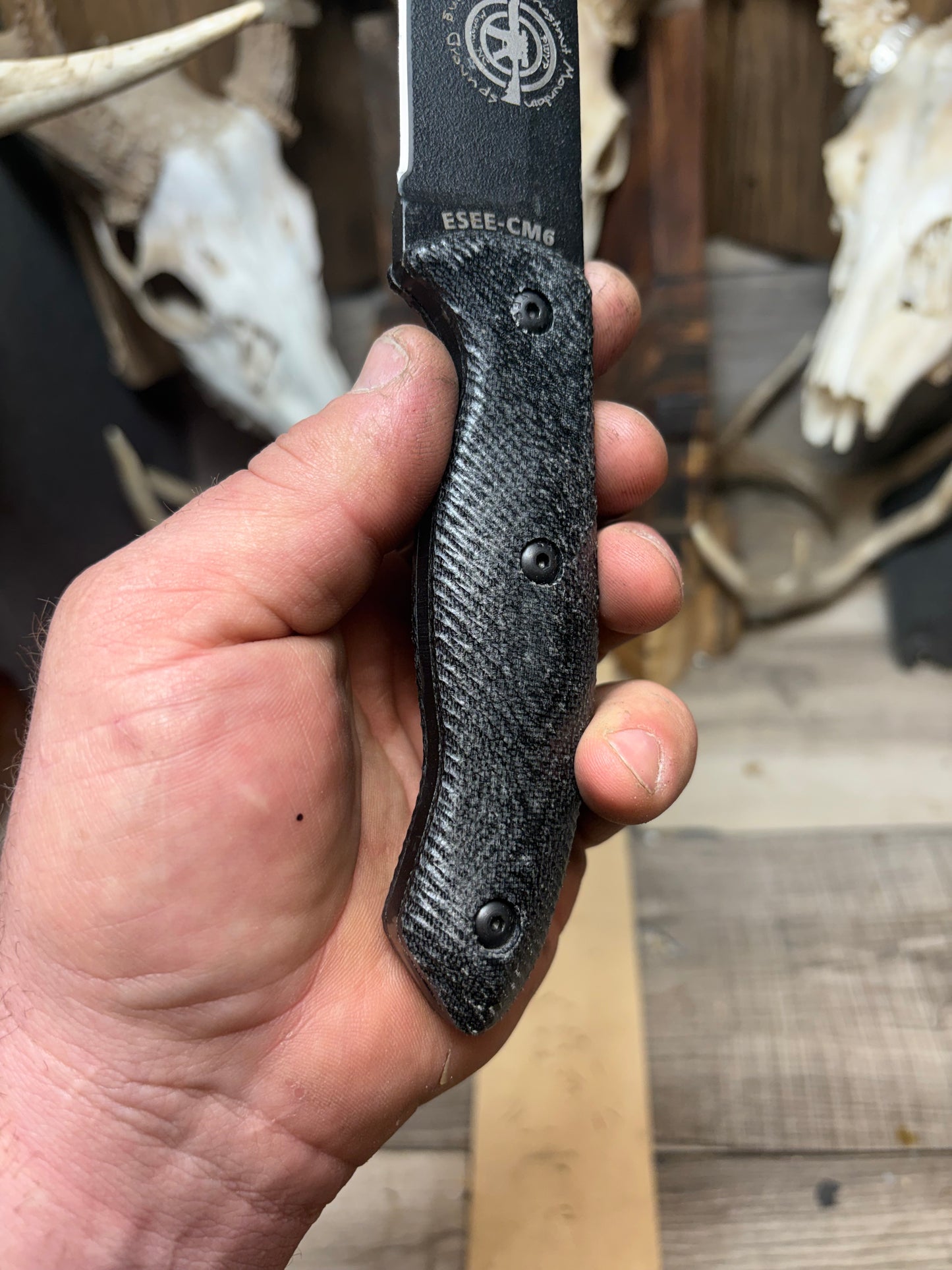 Esee CM6 Canvas Micarta Handles