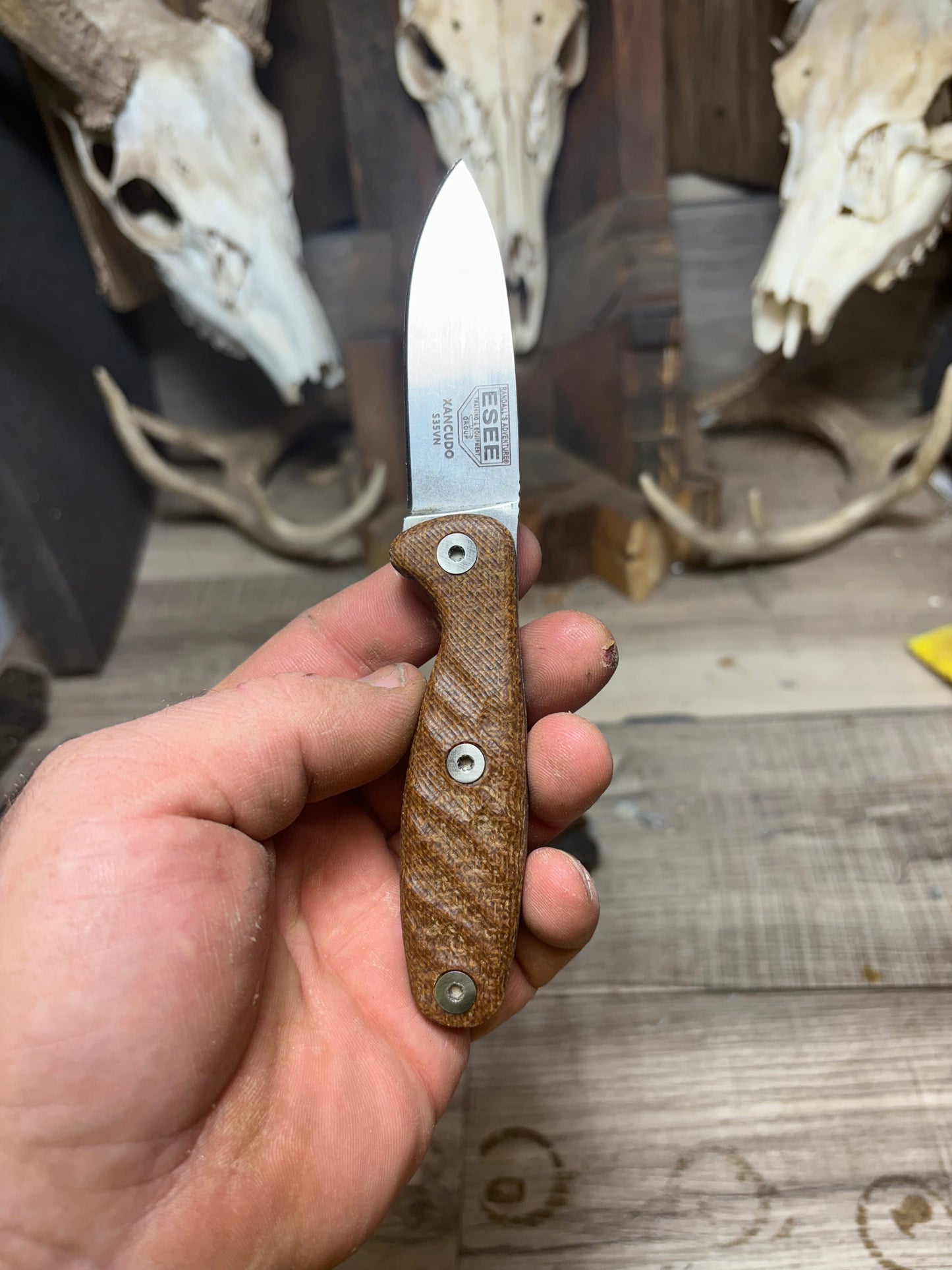 Esee Xancudo Burlap Micarta Handles