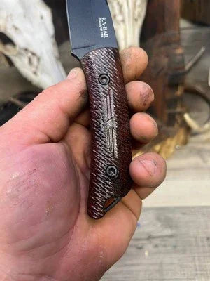 KA-BAR: Jarosz Globetrotter - Canvas Micarta Handles (Knife NOT Included) - Carroll’s Custom Knife Scales