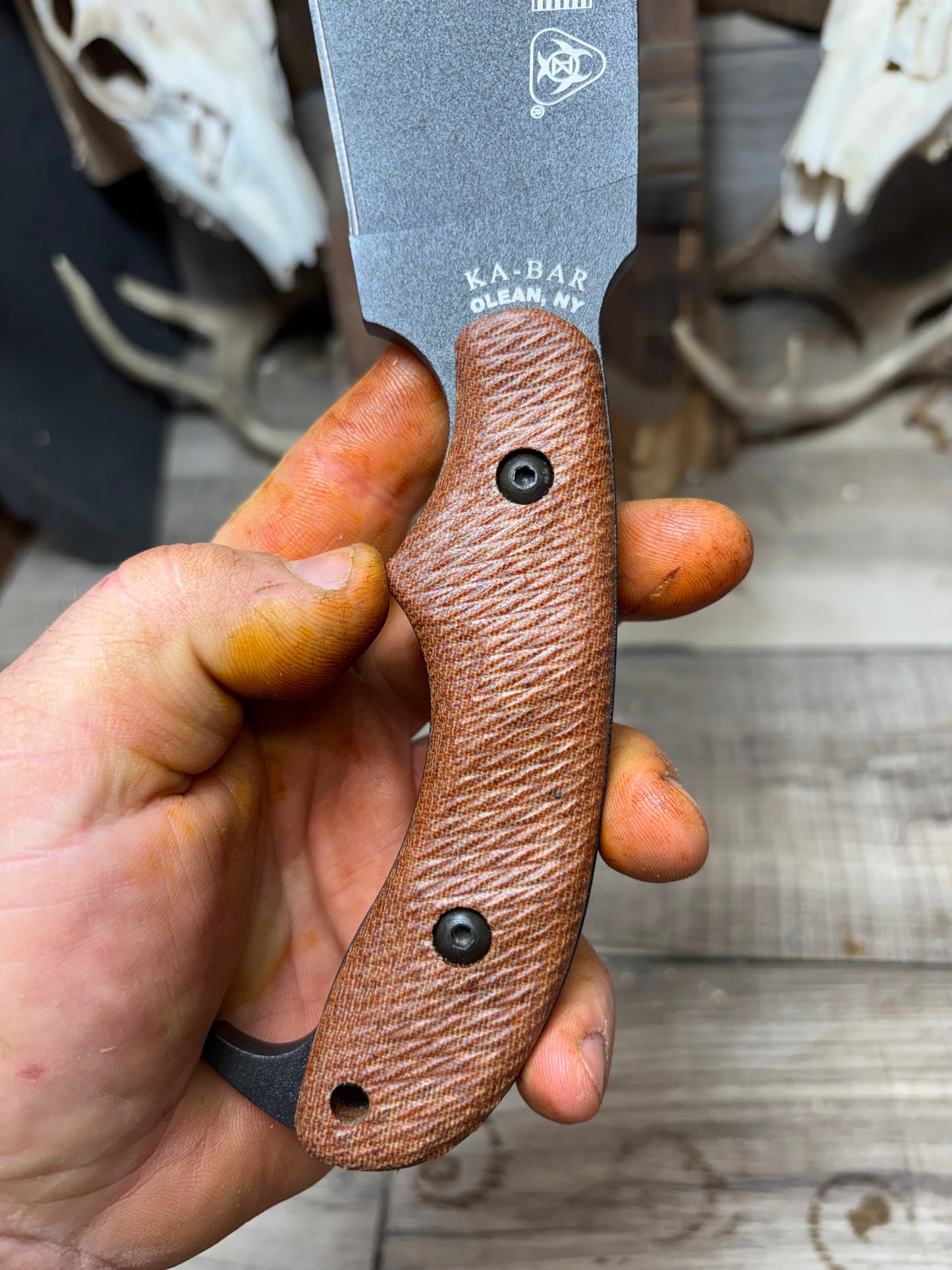 KA-BAR Zombie Or Adventure Series Canvas Micarta Handles