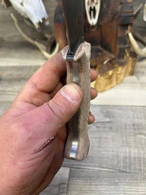 WTG Nomad Camp 9NC Canvas Micarta Handles - Carroll’s Custom Knife Scales