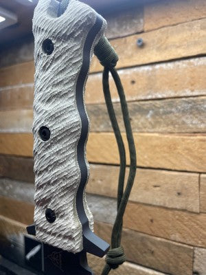 Tops Knives Wild Pig Hunter Canvas Micarta Handles - Carroll’s Custom Knife Scales