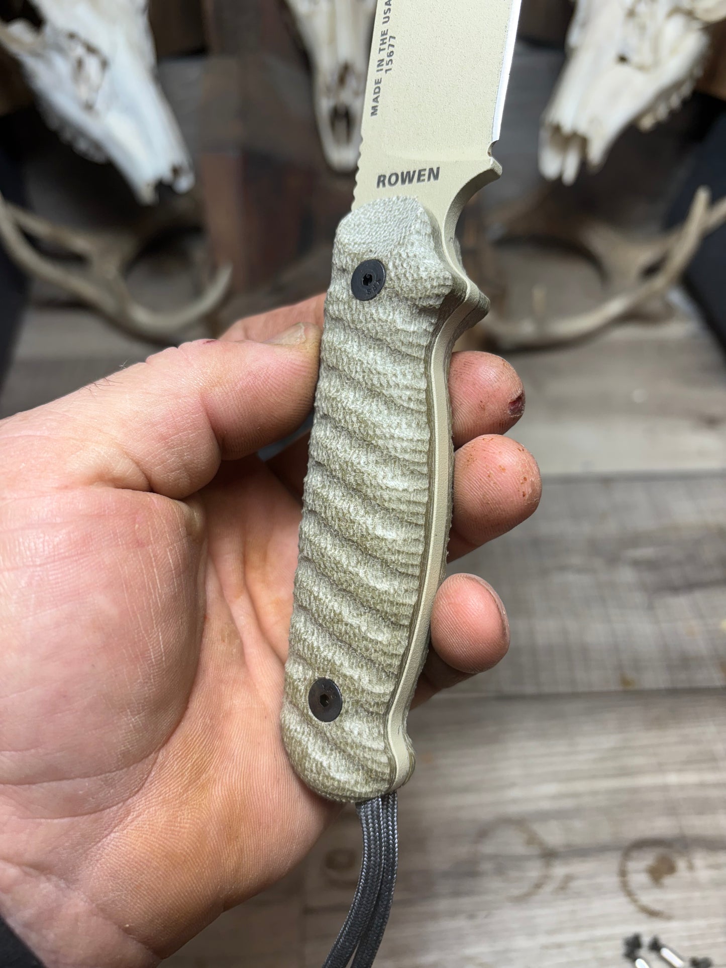 Esee Laser Strike Handles Hidden Lanyard hole