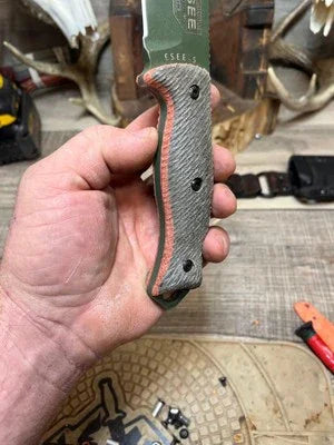Esee 5 / Esee 6 Canvas Micarta Handles - Carroll’s Custom Knife Scales