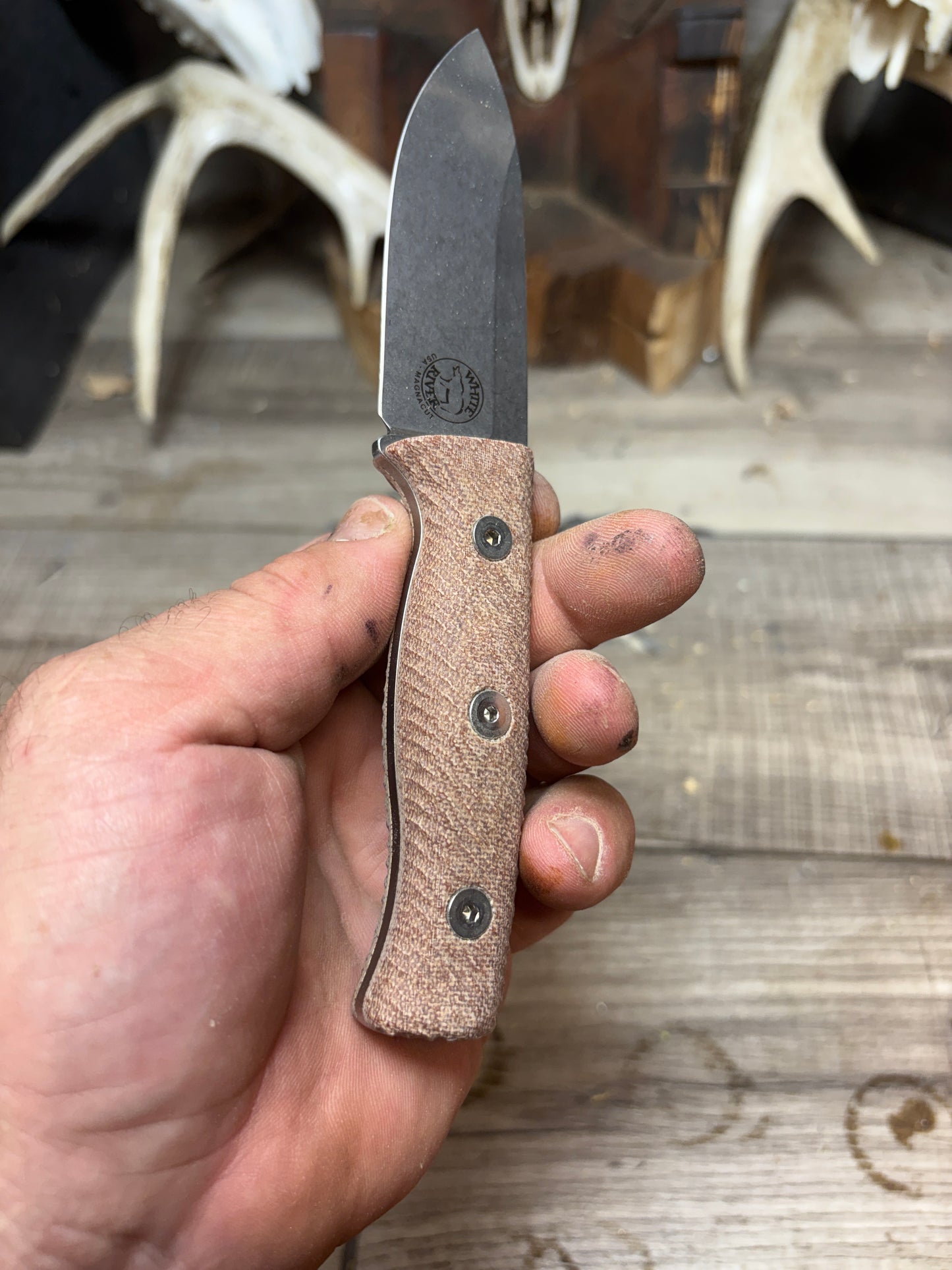 White River Knives Ursus Cub Canvas Micarta Handles