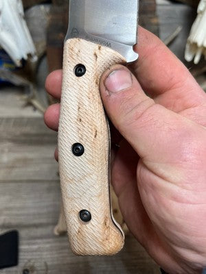 WTG Wolverine / Mountain Lion Unfinished Maple Handles - Carroll’s Custom Knife Scales
