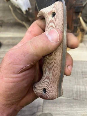WTG Nomad Camp 9NC Canvas Micarta Handles - Carroll’s Custom Knife Scales