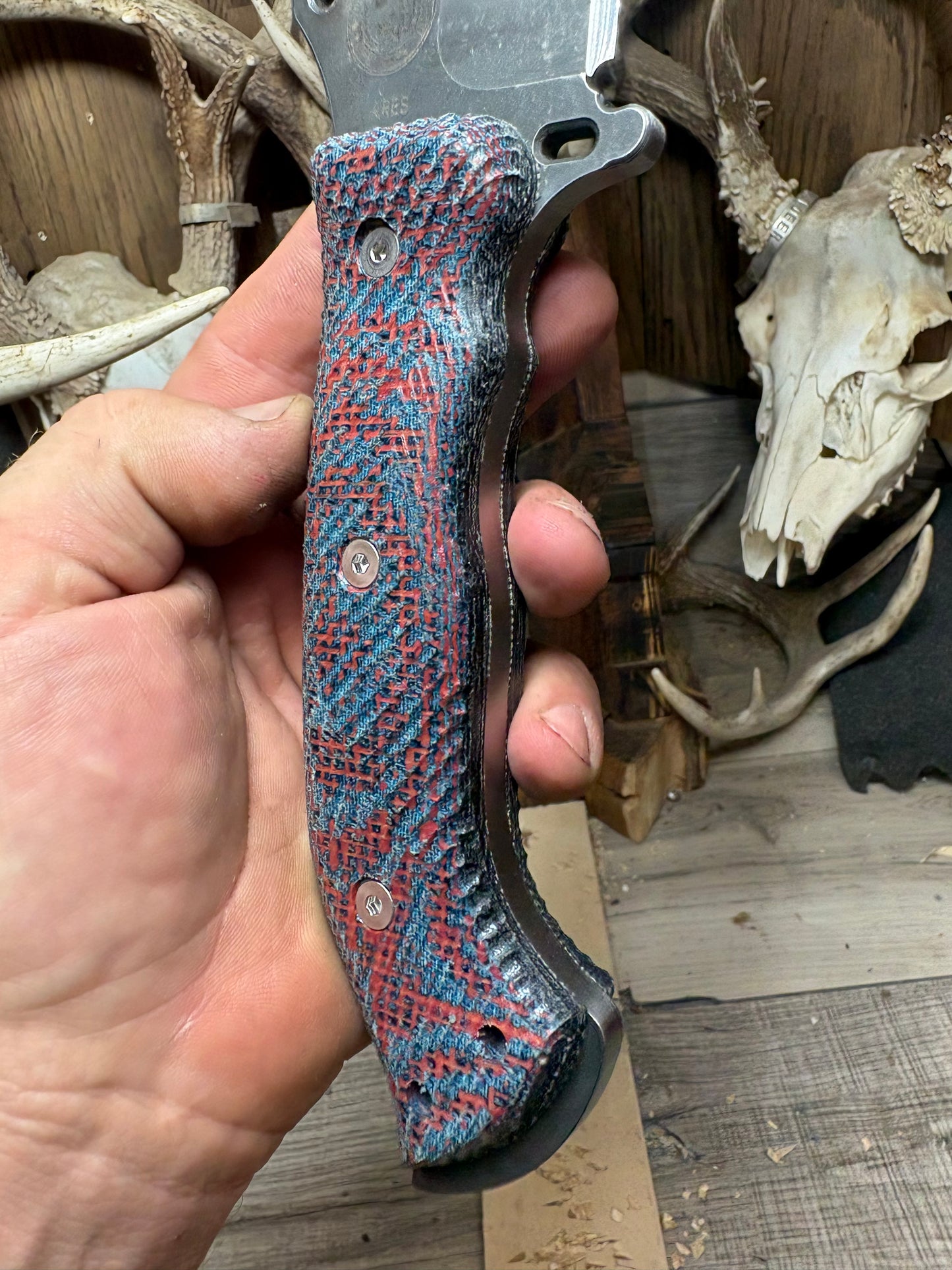 WTG Ares Canvas Micarta Handles