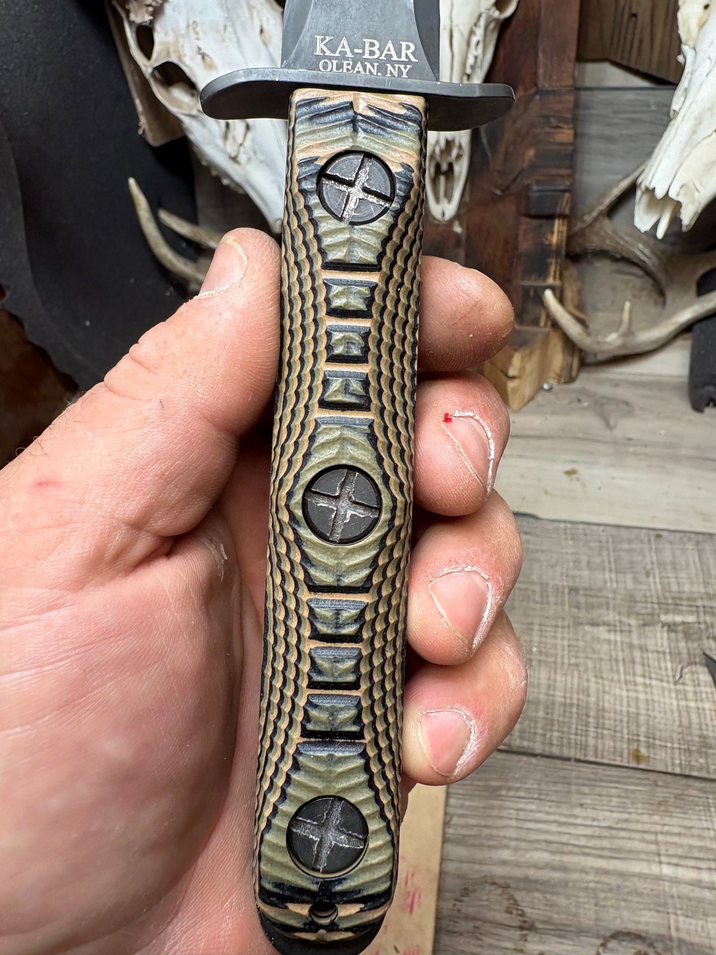 KA-BAR EK-44 EK Commando 4 & 5 G10 Handles