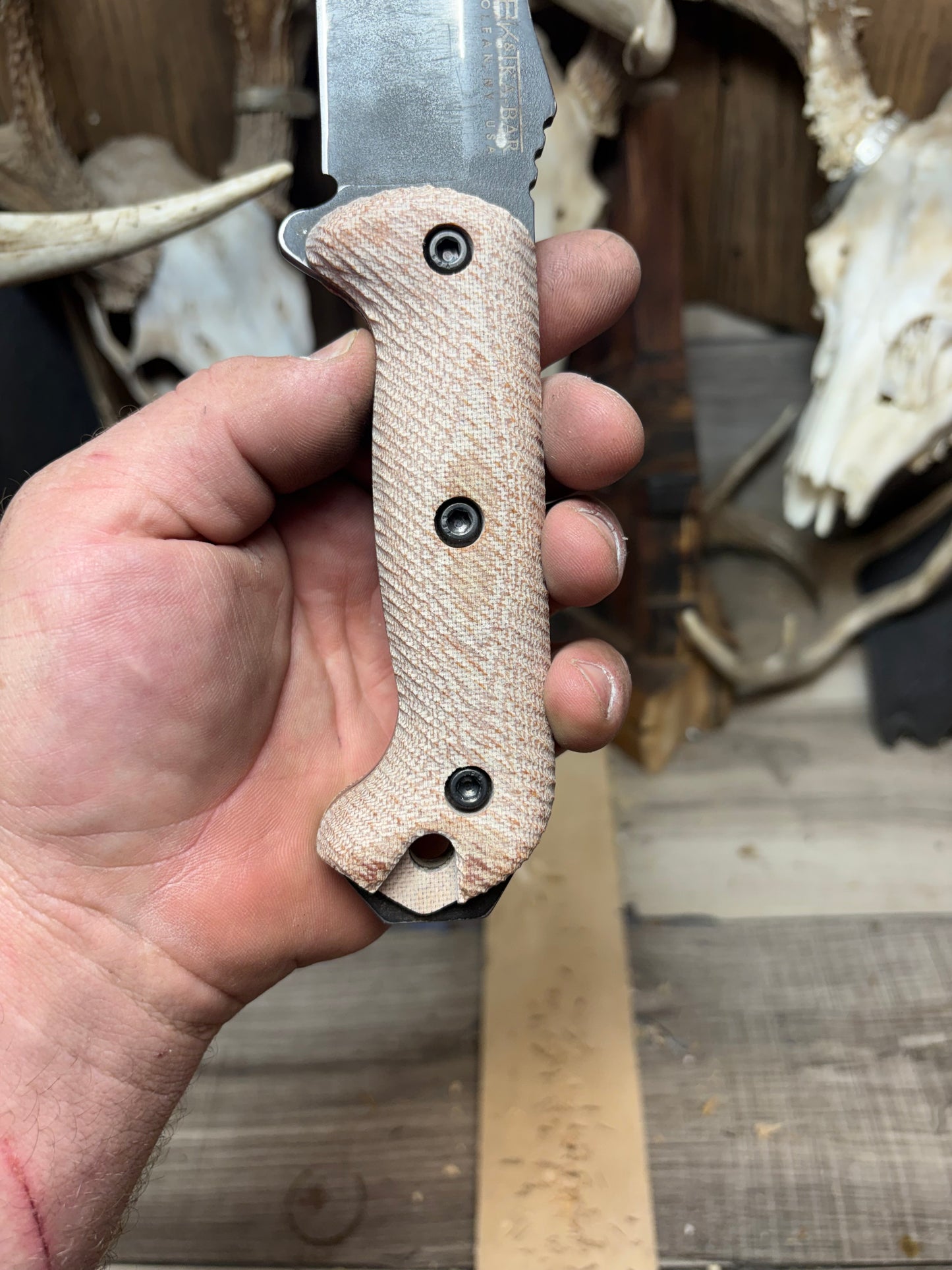KA-BAR Becker BK2, BK9, Etc. Micarta Handles