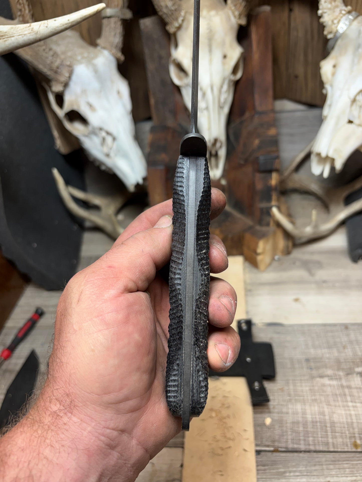 KA-BAR EK-44 EK Commando 4 & 5 Canvas Micarta Handles