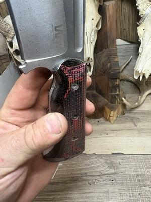 WTG Hellion Burlap Micarta Handles