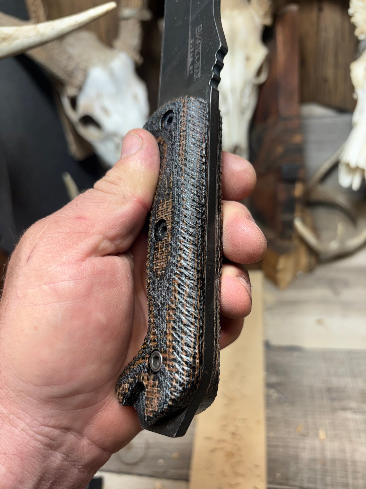KA-BAR Becker BK2, BK9, Etc. Micarta Handles