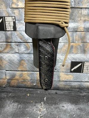 EKA RTG-1 Black/Burgundy Canvas Micarta Handles - Carroll’s Custom Knife Scales