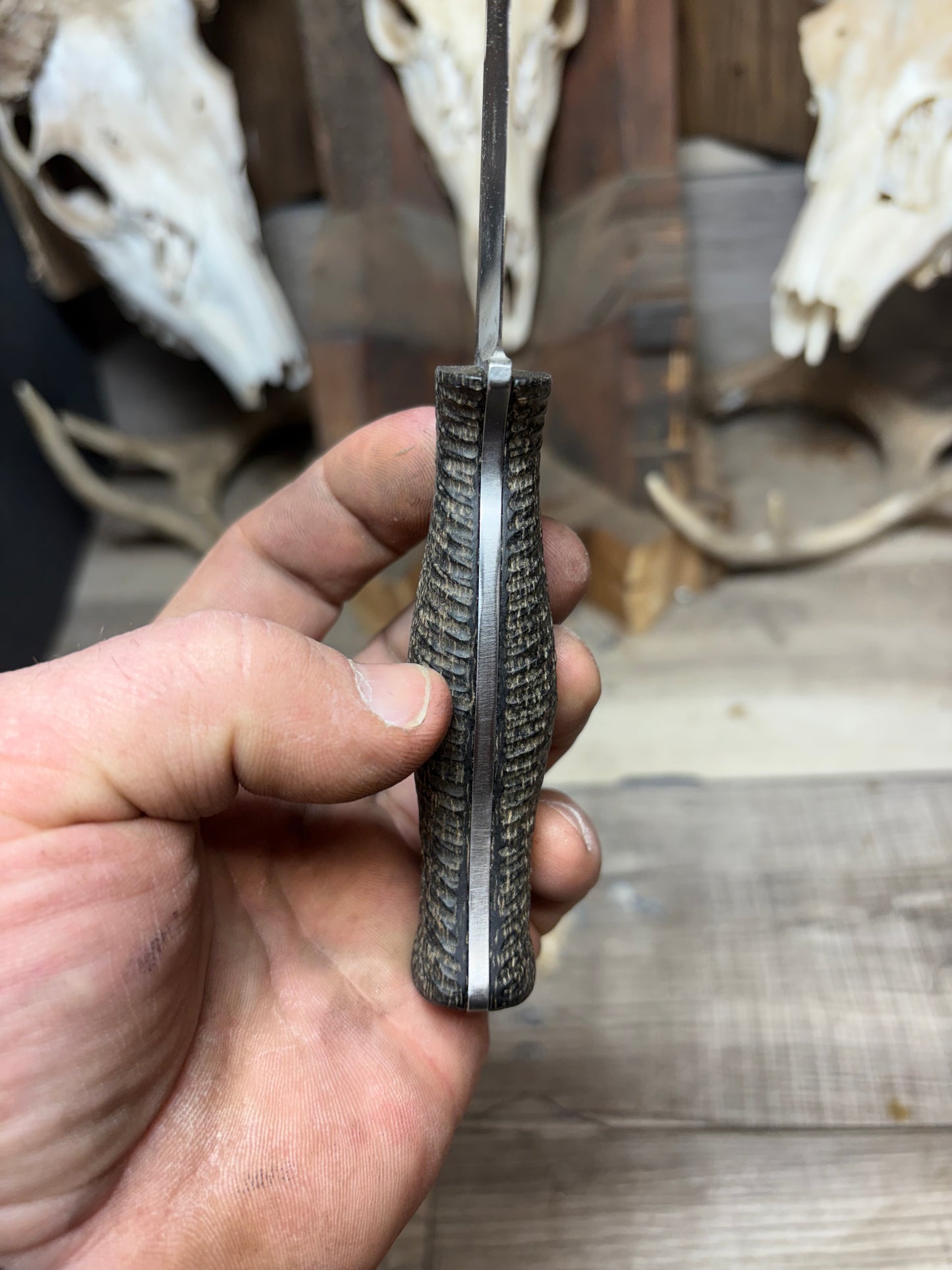 White River Knives Ursus Cub Burlap Micarta Handles