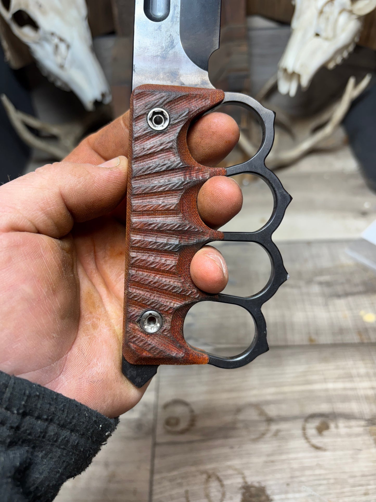 1881 Knife Works Trench Knife Micarta Handles