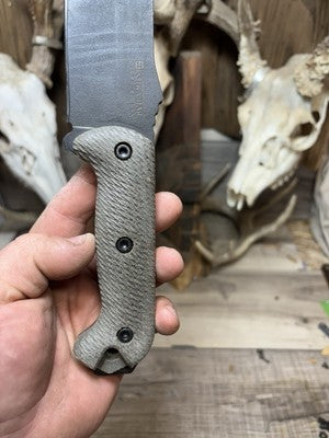 KA-BAR Becker BK2, BK9, Etc. Canvas Micarta Handles - Carroll’s Custom Knife Scales