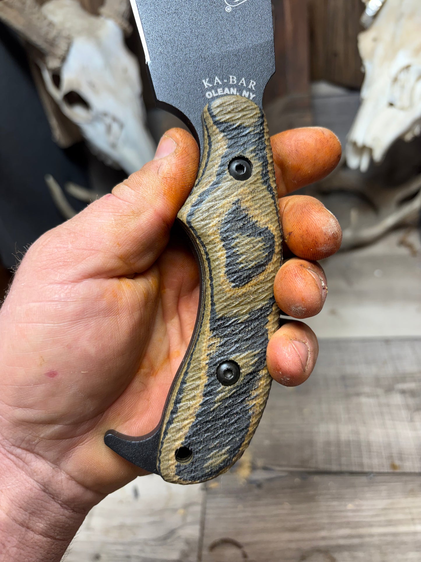 KA-BAR Zombie Or Adventure Series Canvas Micarta Handles