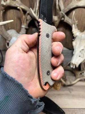 Spartan Blades Harsey Kukri / Fighter / Nessmuk Canvas Micarta Handles - Carroll’s Custom Knife Scales
