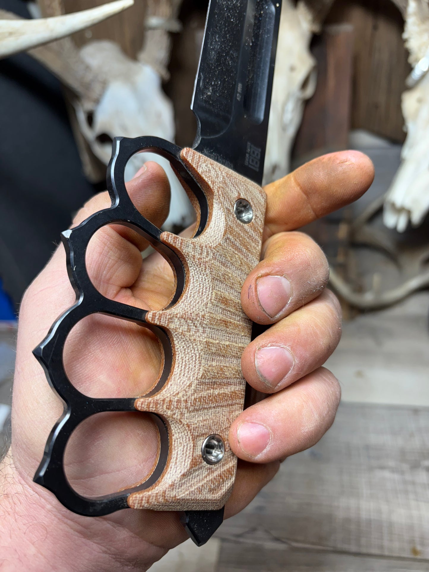 1881 Knife Works Trench Knife Micarta Handles