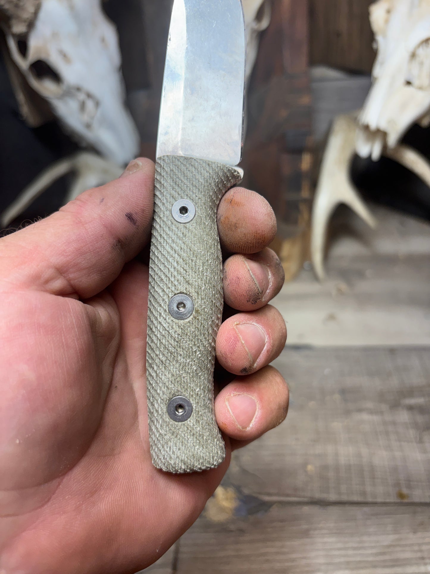 White River Knives Ursus Cub Canvas Micarta Handles
